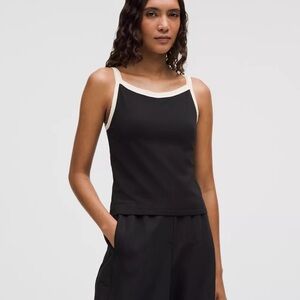 Lululemon Organic Cotton High-Neck Ringer Tank Top